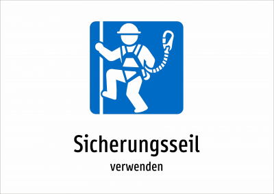 Sicherungsseil - verwenden
