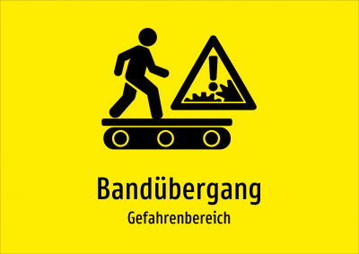 Bandübergang - Gefahrenbereich
