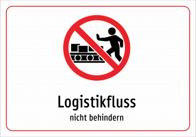 Logistikfluss - nicht behindern