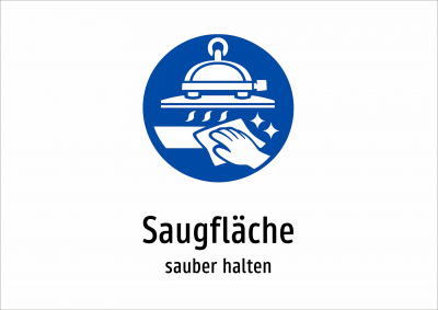 Saugfläche - sauber halten