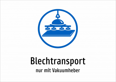Blechtransport - nur mit Vakuumheber