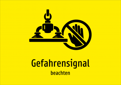 Gefahrensignal - beachten