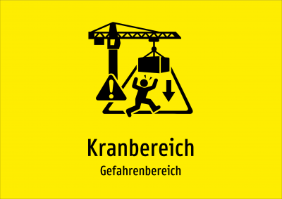 Kranbereich - Gefahrenbereich