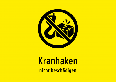 Kranhaken - nicht beschädigen