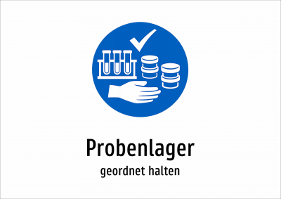 Probenlager - geordnet halten