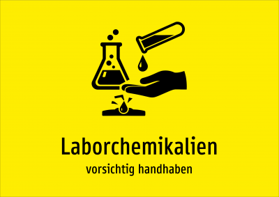 Laborchemikalien - vorsichtig handhaben