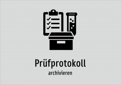 Prüfprotokoll - archivieren