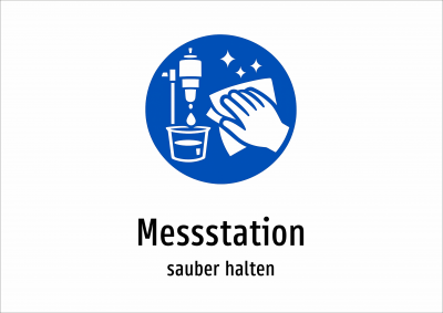 Messstation - sauber halten