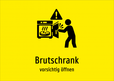 Brutschrank - vorsichtig öffnen