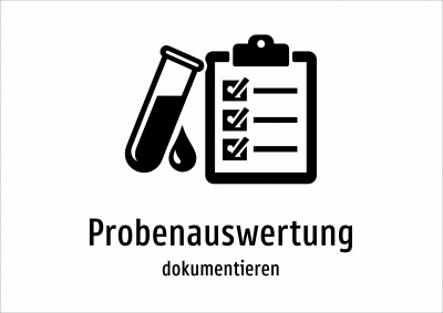 Probenauswertung - dokumentieren