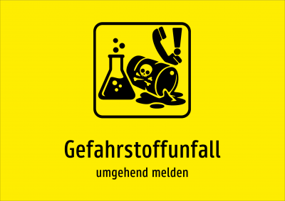 Gefahrstoffunfall - umgehend melden