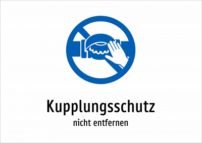 Kupplungsschutz - nicht entfernen