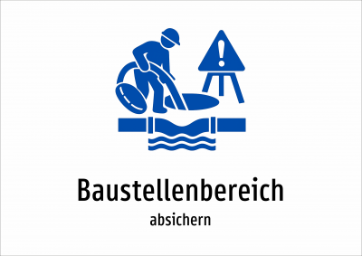 Baustellenbereich - absichern