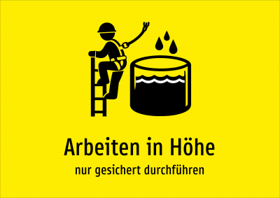 Arbeiten in Höhe - nur gesichert durchführen