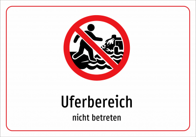 Uferbereich - nicht betreten
