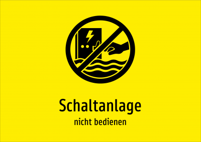 Schaltanlage - nicht bedienen