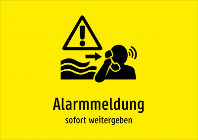 Alarmmeldung - sofort weitergeben
