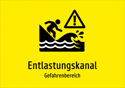 Entlastungskanal - Gefahrenbereich