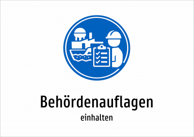Behördenauflagen - einhalten