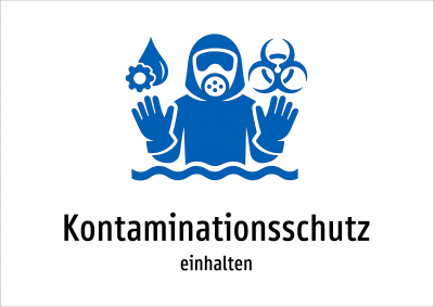 Kontaminationsschutz - einhalten