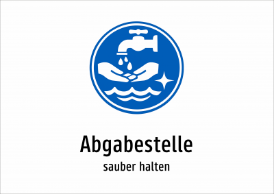 Abgabestelle - sauber halten