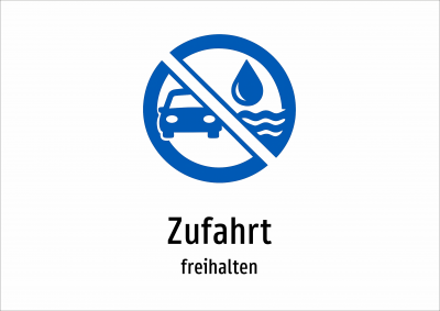 Zufahrt - freihalten