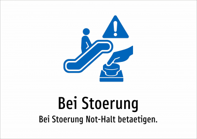 Bei Stoerung - Bei Stoerung Not-Halt betaetigen.