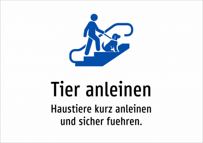 Tier anleinen - Haustiere kurz anleinen und sicher fuehren.