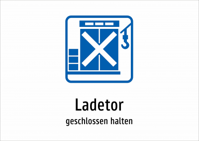 Ladetor - geschlossen halten