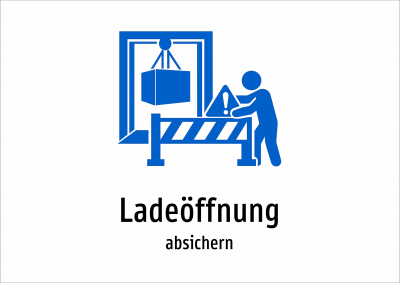 Ladeöffnung - absichern