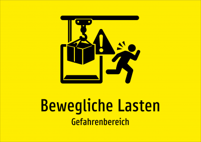 Bewegliche Lasten - Gefahrenbereich