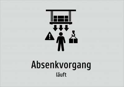 Absenkvorgang - läuft
