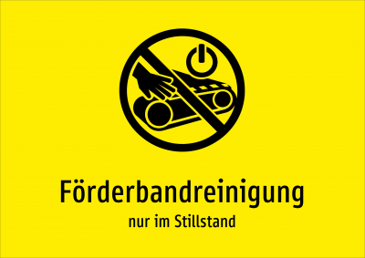 Förderbandreinigung - nur im Stillstand