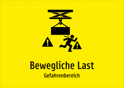 Bewegliche Last - Gefahrenbereich