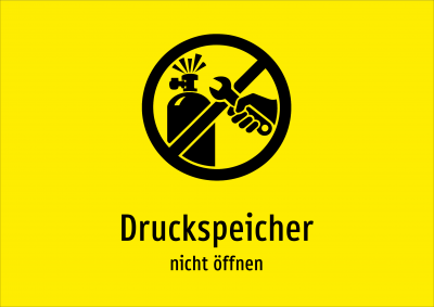 Druckspeicher - nicht öffnen