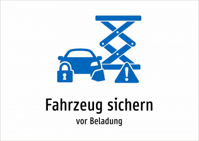 Fahrzeug sichern - vor Beladung