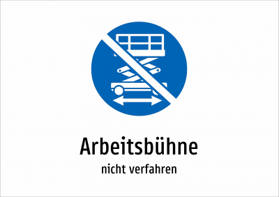 Arbeitsbühne - nicht verfahren