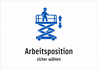 Arbeitsposition - sicher wählen