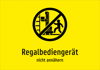 Regalbediengerät - nicht annähern
