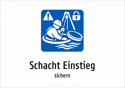 Schacht Einstieg - sichern