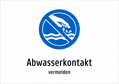 Abwasserkontakt - vermeiden