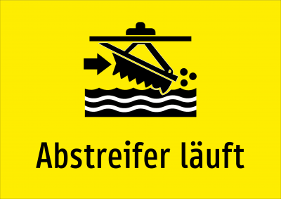Abstreifer läuft