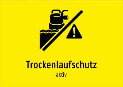 Trockenlaufschutz - aktiv