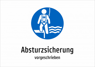 Absturzsicherung - vorgeschrieben