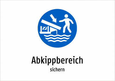 Abkippbereich - sichern