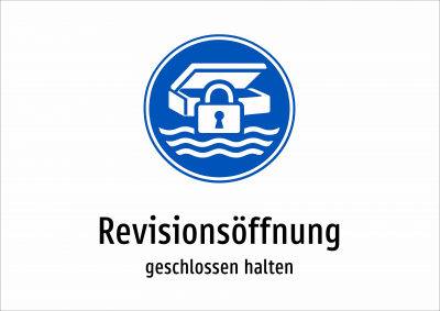 Revisionsöffnung - geschlossen halten