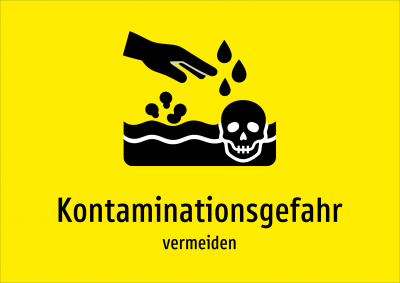 Kontaminationsgefahr - vermeiden
