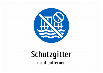 Schutzgitter - nicht entfernen