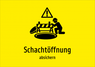 Schachtöffnung - absichern