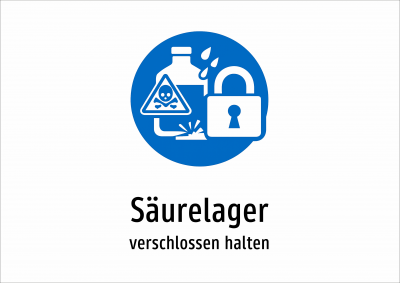 Säurelager - verschlossen halten